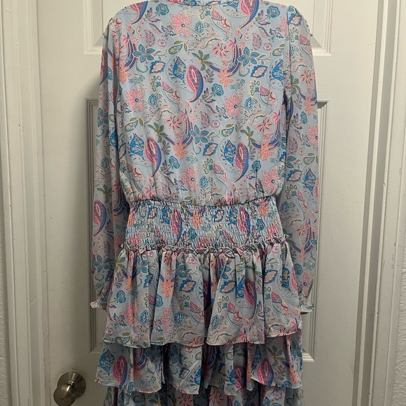 Skies are Blue Blue/Pink Paisley Print Dress - Small - NWT - Picture 5 of 13